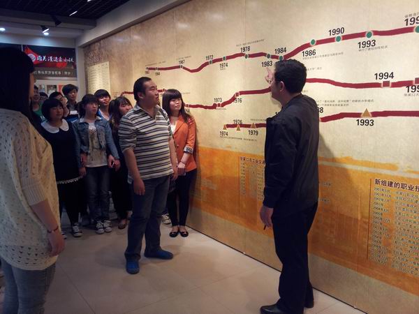 经济管理系组织学生参观学习我院校史展