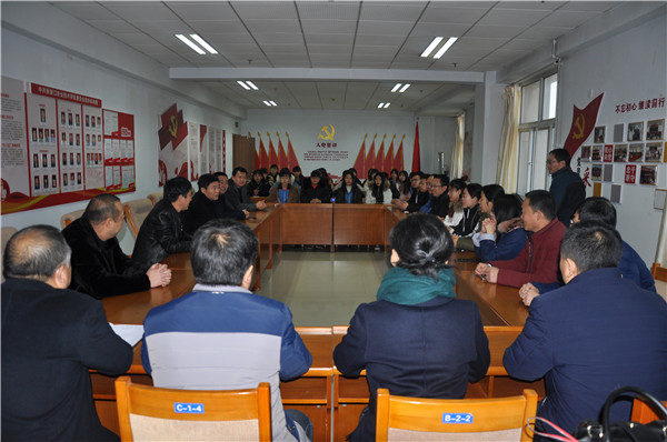 肃宁职教中心师生到我院参观交流