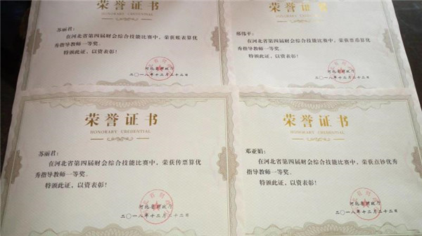 喜报：我院经济管理系教师在京津冀职业院校财会综合技能大赛中荣获多项指导教师一等奖